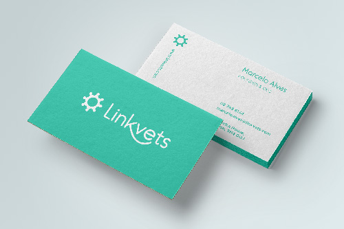 Services | Graphic design | Business cards Linkvets | Vet Inflow